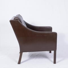 B rge Mogensen Borge Mogensen Model 2207 Leather Lounge Chair - 177242