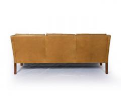 B rge Mogensen Borge Mogensen Model 2209 Three Seat Leather Sofa - 177226