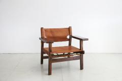 B rge Mogensen Leather Campaign Chairs - 914426