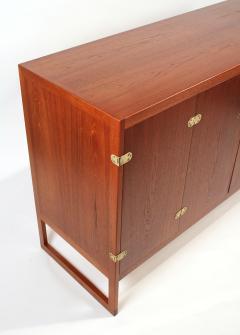 B rge Mogensen Scandinavian Modern Teak Cabinet with Brass Hinges Designed by Borge Mogensen - 683713