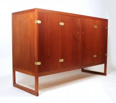 B rge Mogensen Scandinavian Modern Teak Cabinet with Brass Hinges Designed by Borge Mogensen - 683714