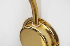 B rje Claes B rje Claes Brass Adjustable Wall Lamps for Norlett Elit Sweden 1970s - 3245559