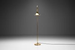 B rje Claes B rje Claes Brass Floor Lamp with Adjustable Shade Sweden 1960s - 3213261