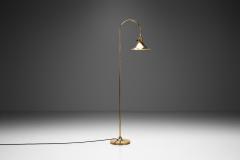 B rje Claes B rje Claes Brass Floor Lamp with Adjustable Shade Sweden 1960s - 3213262