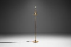 B rje Claes B rje Claes Brass Floor Lamp with Adjustable Shade Sweden 1960s - 3213263