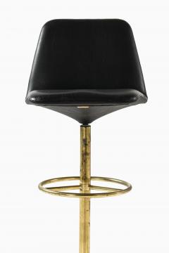 B rje Johanson Set of Four Bar Stools by B rje Johanson 1950s - 4443647