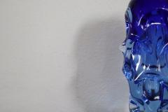 B rne Augustsson Blue Vase Blown Glass Sweden 1940s - 3700997