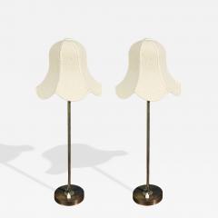 BABO Table Lamps Brass Fabric Sweden 1900s - 4476993