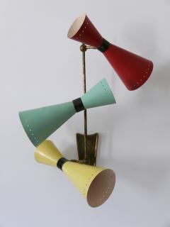 BAG Turgi Bronzewarenfabrik AG Turgi Exceptional Three Armed Diabolo Sconce or Ceiling Fixture by BAG Turgi 1950s - 4237783