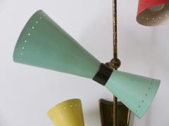 BAG Turgi Bronzewarenfabrik AG Turgi Exceptional Three Armed Diabolo Sconce or Ceiling Fixture by BAG Turgi 1950s - 4237787