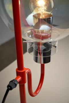 BAG Turgi Bronzewarenfabrik AG Turgi Iridescent Glass and Metal Table Lamp by BAG Turgi 1960s - 4496835