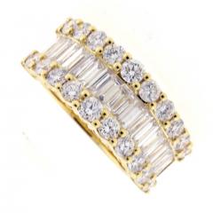 BAGUETTE AND ROUND DIAMOND BAND - 3060679
