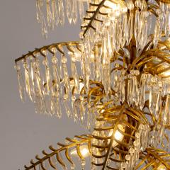 BAKALOWITS GILT BRONZE PALM TREE CHANDELIER - 2319985