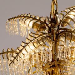 BAKALOWITS GILT BRONZE PALM TREE CHANDELIER - 2319986