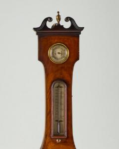 BAROMETER WITH CLOCK BY J SOMALVICO CO LONDON - 2727955