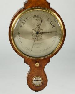 BAROMETER WITH CLOCK BY J SOMALVICO CO LONDON - 2727957