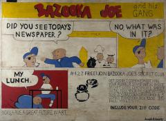 BAZOOKA JOE COMIC STRIP ART PAINTING BY JOSEPH R GERRY - 4739183