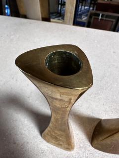 BCA Eskilstuna Pair of 2 K E Ytterberg Candlesticks for Bca Eskilstuna Sweden 1950s - 3277083