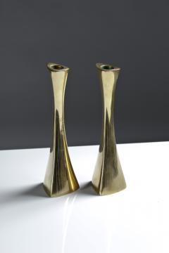 BCA Eskilstuna Pair of Swedish Candlesticks in Solid Brass by BCA Eskilstuna - 847274