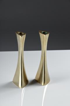 BCA Eskilstuna Pair of Swedish Candlesticks in Solid Brass by BCA Eskilstuna - 847278