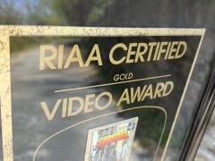 BEASTIE BOYS SABATOGE RIAA CERTIFIED GOLD VIDEO AWARD - 3598839