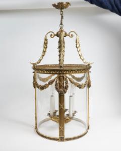 BEAUTIFUL FRENCH LOUIS XVI STYLE GILT BRONZE CIRCULAR LANTERN - 3085030