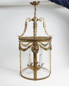 BEAUTIFUL FRENCH LOUIS XVI STYLE GILT BRONZE CIRCULAR LANTERN - 3085030