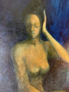 BEAUTIFUL MUTED ABSTRACT NUDE PAINTING - 2186051