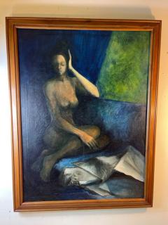 BEAUTIFUL MUTED ABSTRACT NUDE PAINTING - 2186053