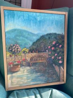 BEAUTIFUL VISTA ON TERRACE PAINTING BY NORA GLANTZMAN - 2324344