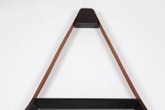BEVERLY OAK AND LEATHER HEXAGON MIRROR BY ORANGE LOS ANGELES - 1067936