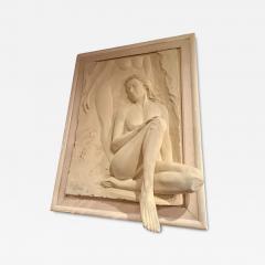 BILLY MACK THREE DIMENSIONAL SEATED NUDE SAND COMPOSITION WALL SCULPTURE BY BILLY MACK - 4441948