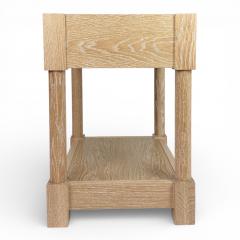 BK Limited Edition BK Antiques LLC Pair of Cerused Oak Travertine Nightstands - 4455900