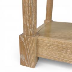 BK Limited Edition BK Antiques LLC Pair of Cerused Oak Travertine Nightstands - 4455904