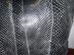 BLACK SNAKESKIN THROW PILLOW - 4568921