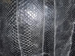 BLACK SNAKESKIN THROW PILLOW - 4568922