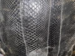 BLACK SNAKESKIN THROW PILLOW - 4568923