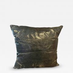 BLACK SNAKESKIN THROW PILLOW - 4569746