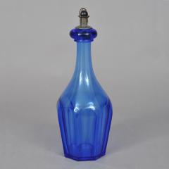 BLOWN BOTTLE WITH PEWTER STOPPER - 724207
