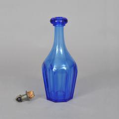 BLOWN BOTTLE WITH PEWTER STOPPER - 724208