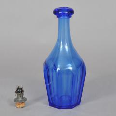 BLOWN BOTTLE WITH PEWTER STOPPER - 724210