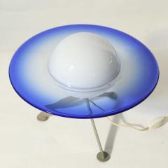 BLUE AND WHITE GLASS MURANO SATELLITE LAMP - 1789774