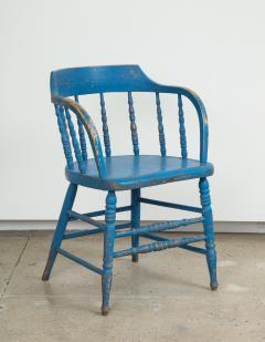 BLUE PAINTED WINDSOR CHAIRS - 1559689