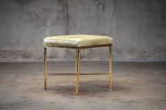 BRASS FAUX BAMBOO OTTOMAN - 2875918