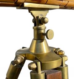 BRASS TELESCOPE WITH TESSALLATED BAMBOO ON TRIPOD BASE - 4410331