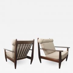 BRAZILIAN LOUNGE CHAIRS IN CARVED SOLID TEAK 1960S - 1825579