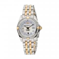 BREITLING STARLINER MOTHER OF PEARL DIAMOND BEZEL WATCH - 3423444