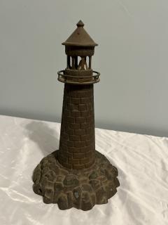 BRONZE ART DECO LIGHTHOUSE LAMP - 3949004