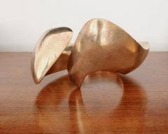 BRONZE ORGANIC ABSTRACT CURVILINEAR FORM SCULPTURE - 1923246