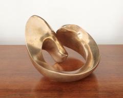 BRONZE ORGANIC ABSTRACT CURVILINEAR FORM SCULPTURE - 1923249